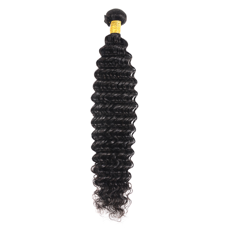 Unprocessed Virgin Human Hair One Bundle Deep Wave Hair Weave