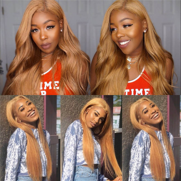 #27 Honey Blonde Hair Color Lace Front Wig -Asteriahair Natural Hair Color Dye