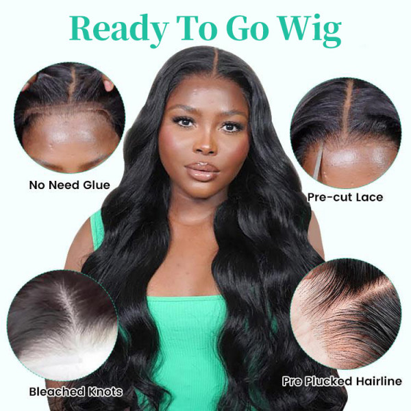 Airy Cap Flawless Body Wave Transparent Lace Wig With Breathable Cap ...