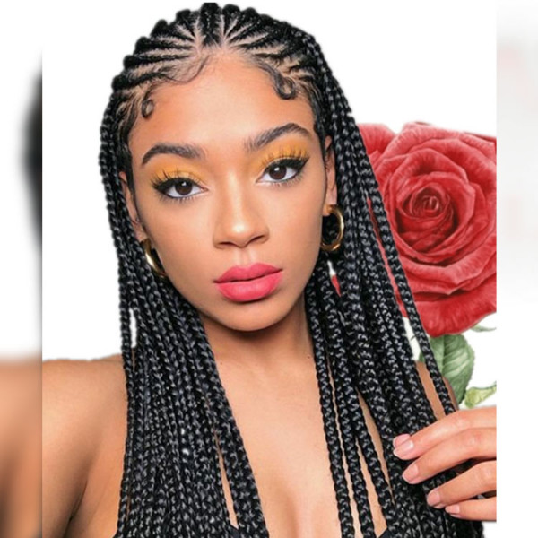 13x6 Braided Lace Front Wigs With Natural Hairline -Asteriahair