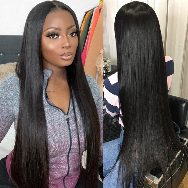 Long Straight Wigs With 26 28 30inch Long Hair Length Frontal -Asteriahair