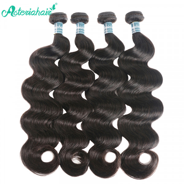 8A Brazilian Virgin Hair Body Wave 4 Bundles With 13x4 Lace Frontal ...