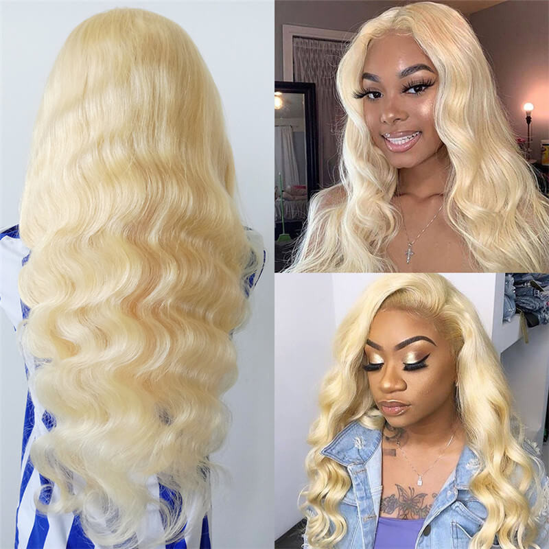 Blond Hair 13x6 Lace Front Wig Body Wave Human Hair Wigs -Asteriahair