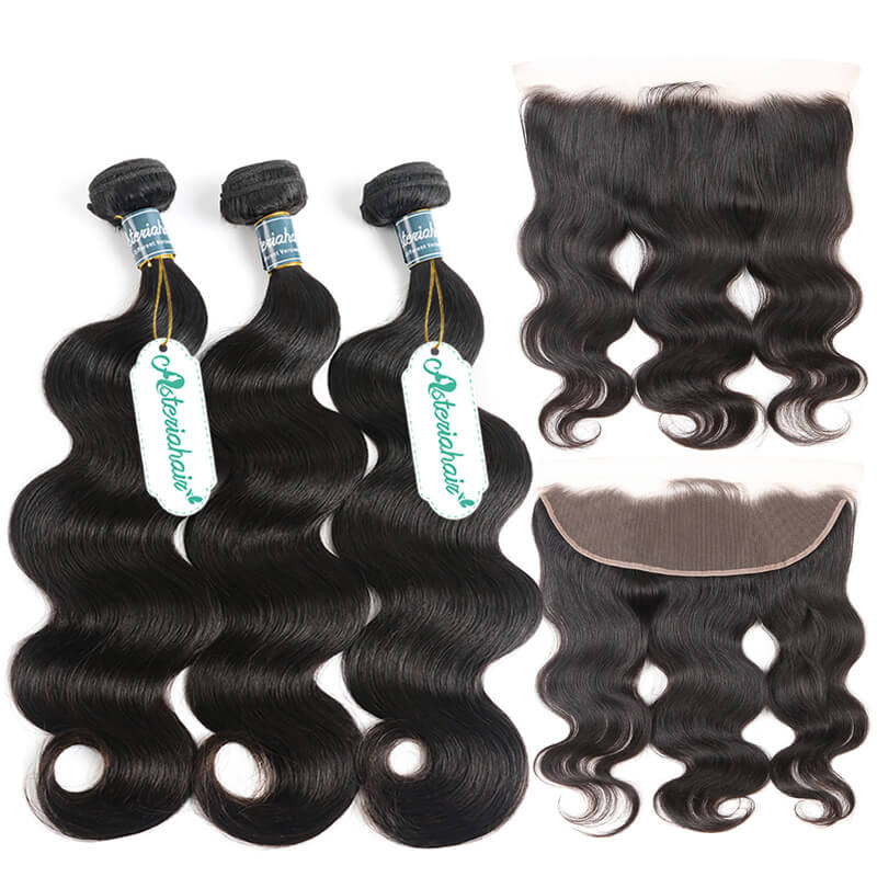 New Arrival Malaysian Body Wave Weave 3 Bundles With Ear To Ear 13