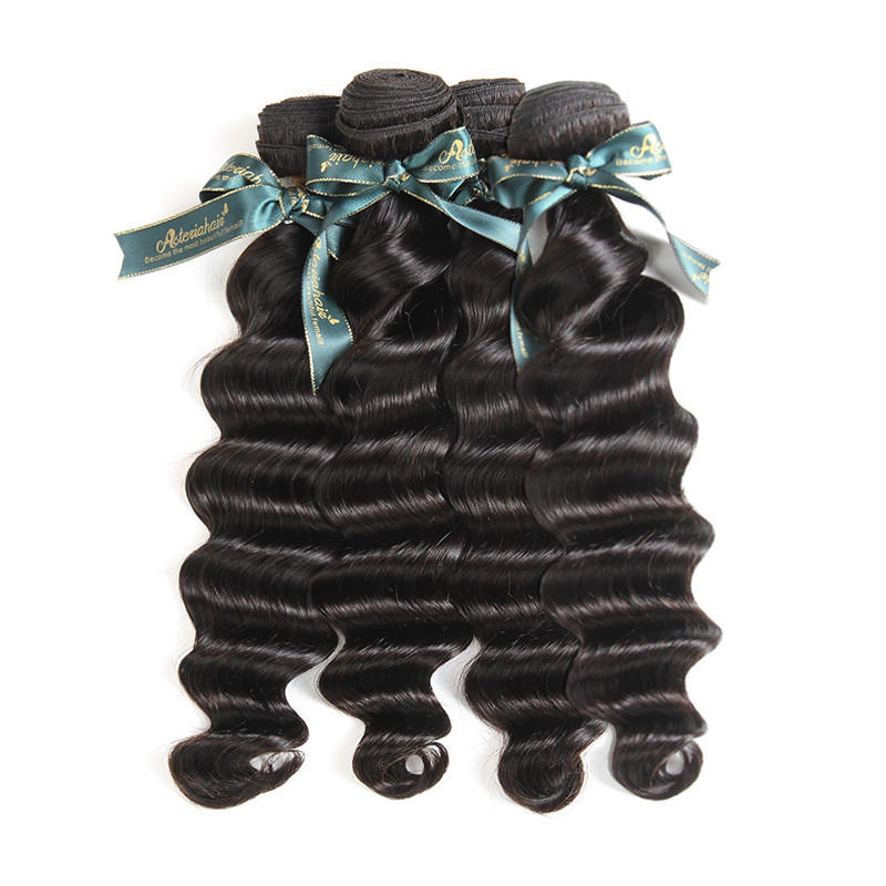 Malaysian Hair Bundles 100 Virgin Loose Deep Wave Hair Weave 4