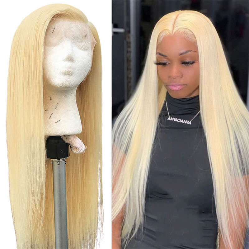 613 Blonde Human Hair Wig Straight Hair 13x6 Lace Front Wigs -Asteriahair