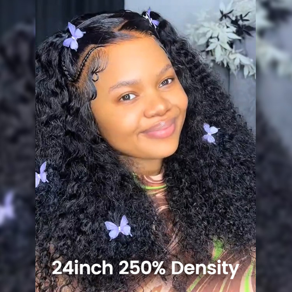 Ready To Go - Curly Pre Braided Lace Front Wigs With Invisible HD lace