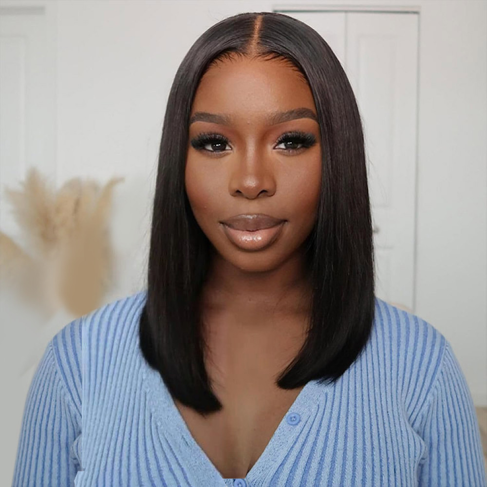 Ready To Go Wig- Short Straight Hair Bob Invisible Lace Glueless Wig
