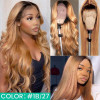 #27 Honey Blonde Hair Color Lace Front Wig