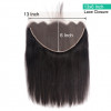 Straight Virgin Human Hair 3D 13*6 Lace Frontal Closure With Baby Hair