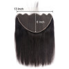 Straight Virgin Human Hair 13*6 HD and Transparent Lace Frontal