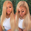 #27 Honey Blonde Hair Color Lace Front Wig