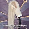 Straight Human Hair 13x4 Lace Front Ash Blonde Color