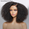 Asteria Ready to Wear - Super Full Afro Kinky Curly Closure Wigs Human Hair