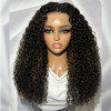 9x5 Lace Brown Honey Blonde Mixed Balayage Highlight Water Wave Wig