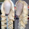 Blonde Hair Color 613 Blonde Body Wave 13x4 Frontal Wigs