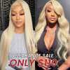 Blonde 5x5 HD Lace Closure Wig 613 Blonde Closure Wigs For Women