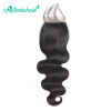 100% Brazilian Virgin Hair Body Wave HD Transparent Lace Closure 