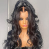 HD 5x9 Closure Wigs Body Wave Human Hair Invisible Wigs