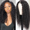 Curly U Part Wig Real Human Hair Wigs for Women