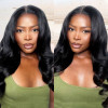 Glueless Body Wave 5x5 Transparent Lace Closure Wigs For Women