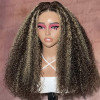 Ready To Go Glueless Highlighted Curly Lace Front Wig No Skills Needed Wig