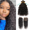 5x5 Closure With Water Wave Weaves 3 Bundles