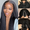 Kinky Straight V Part Wig Brazilian Human Hair Wigs