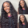 Virgin Hair Loose Deep 4*4 Lace Closure And Virgin Brazilian Hair Weave 3 Bundles