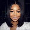 13x4 Lace Front Straight Human Hair Bob Wigs