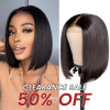  13x6 Bob Short Straight Hair Lace Front Wigs