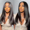 Ready To Go Wig - Straight Layered Human Hair Glueless 5x5 HD Lace Front Wigs