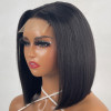 Realistic Light Yaki Straight Wig Glueless Bob Human Hair