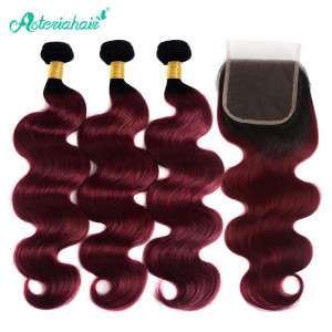 99j Hair Color Brazilian Body Wave 3 Bundles