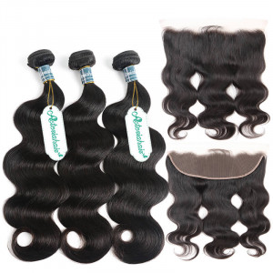 Bundles With Frontal Body Wave Hair