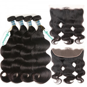 Body Wave Bundles With Frontal