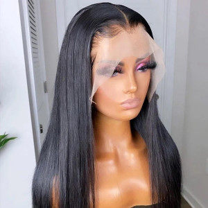 Straight Hair 13x4 Transparent Lace Front Wigs