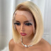 10inch Blonde Bob 13x4 Lace Front With Light Brown Roots