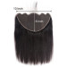 Straight Virgin Human Hair 13*6 Transparent Lace Frontal