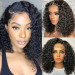 14 inch Curly Wig Short Big Curly Human Hair Lace Wigs