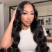 Airy Cap-Flawless Body Wave Transparent Lace Wig With Breathable Cap