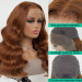 Affordable Color Body Wave Transparent Lace Wig Pre Plucked-3