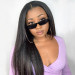 22inch u part wig kinky straight hair