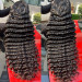 Crimped Hair Big Deep Wave Human Hair Lace Front Wigs