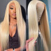 613 Blonde Human Hair Wig Straight Hair 13x6 Lace Front Wigs