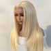 Layered Blonde Lace Front Wig Human Hair 613 Straight Wig