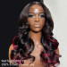 Elegant Red Highlight Hair