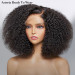 Super Full Wear To Go Afro Kinky Curly Closure Wigs Human Hair