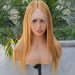 Blonde Highlights on Light Brown Lace Front Wig