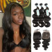 6*6 Closure With Brazilian Bundles